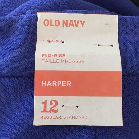 NWT Old Navy‎ Ultra Violet Harper Mid-Rise Pants Womens Size 12 (1772) - Picture 5 of 6